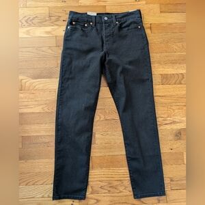 NWT Levi's Wedgie Fit Straight Leg Black Jeans